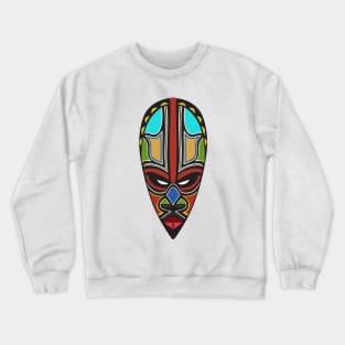 African Tribal Mask Crewneck Sweatshirt